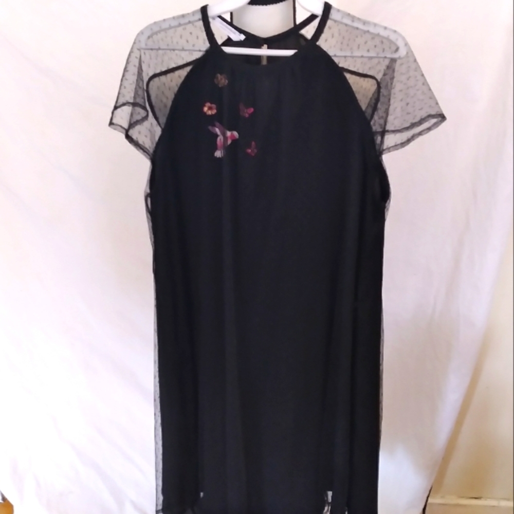 Biancoghiaccio black lacey dress size XS